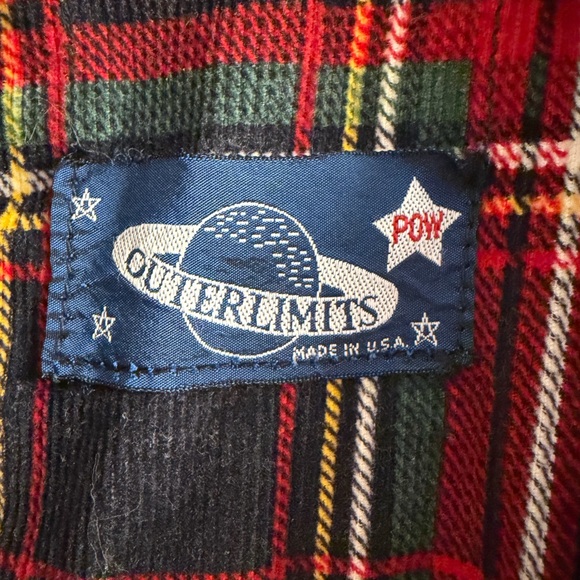 RARE POW Outerlimits Vintage 70’s Plaid Corduroy Peplum Jacket/Blazer SIZE XS 0 - Picture 2 of 8